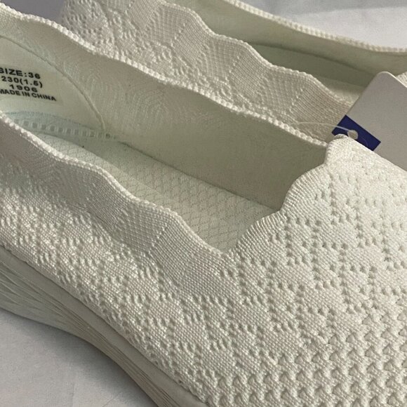 💚Women's Walking Shoes - Mesh Slip on Sneaker Knit Round Toe Casual Memory Foam - Picture 7 of 10